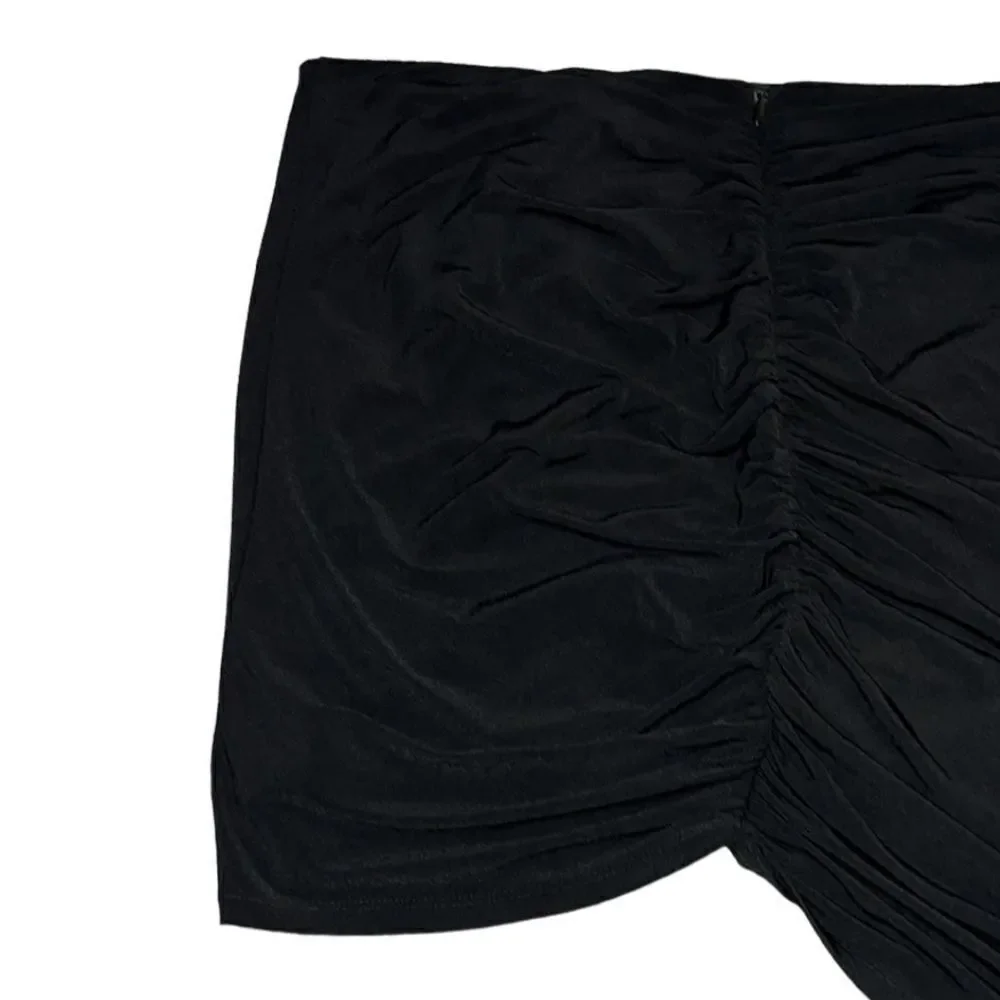 NY&Co X Gabrielle Union Draped Zipper Detail Mini Skirt